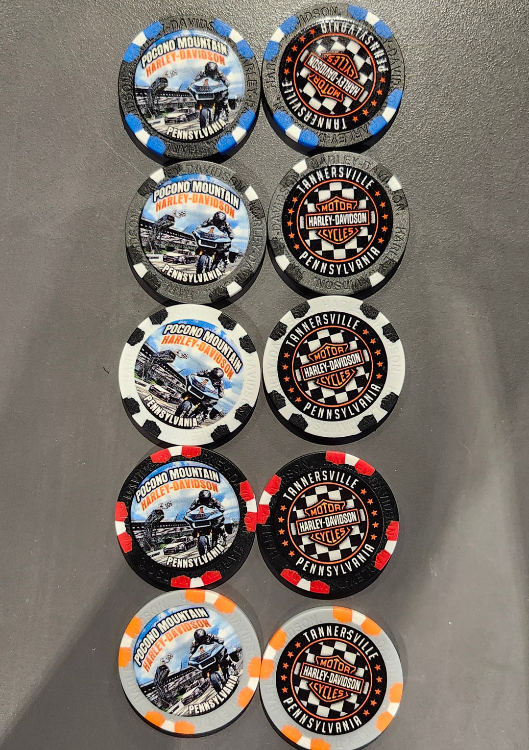 Pocono Mountain Harley-Davidson Pocono Raceway Poker Chip