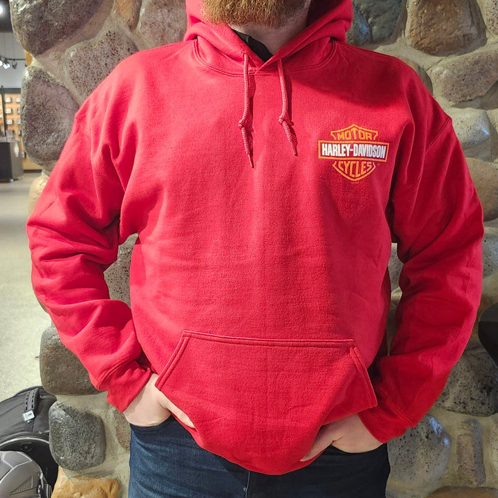 Pocono Mountain Pullover Hoodie Cherry Red