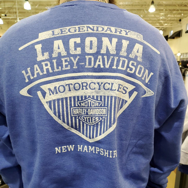 Laconia Pullover Crewneck Heather Royal Blue