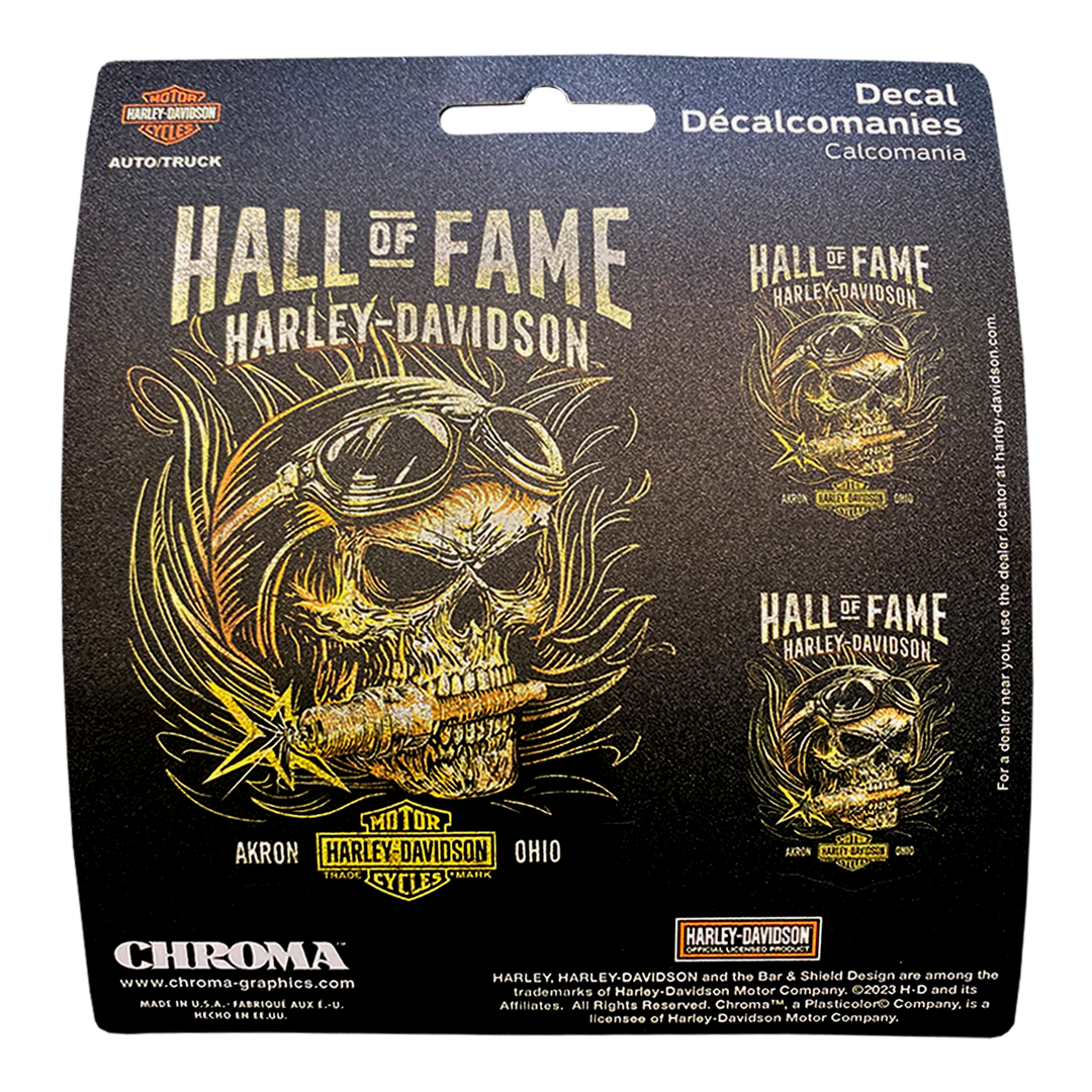 Hall of Fame Skull Decal