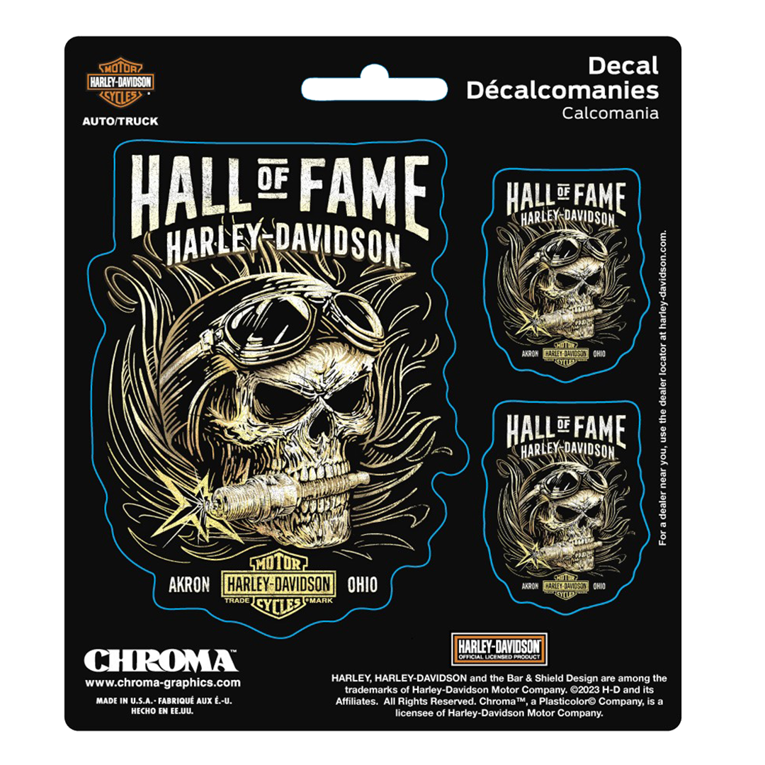 Hall of Fame Skull Decal