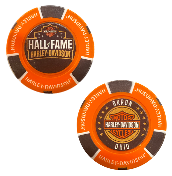 Hall of Fame Harley-Davidson Logo Poker Chip