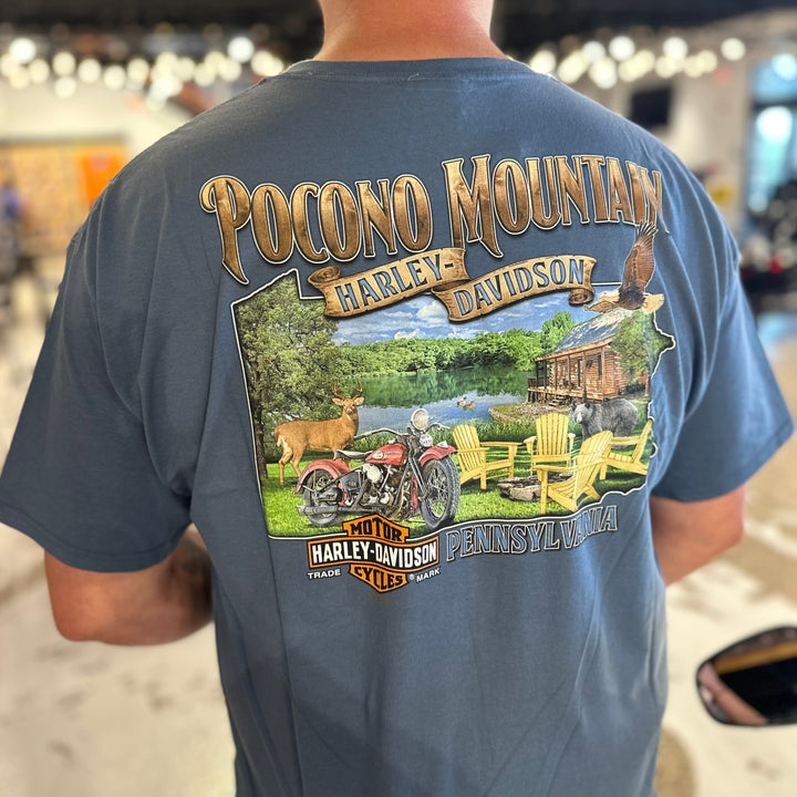Pocono Mountain Wilderness T-Shirt Dark Blue
