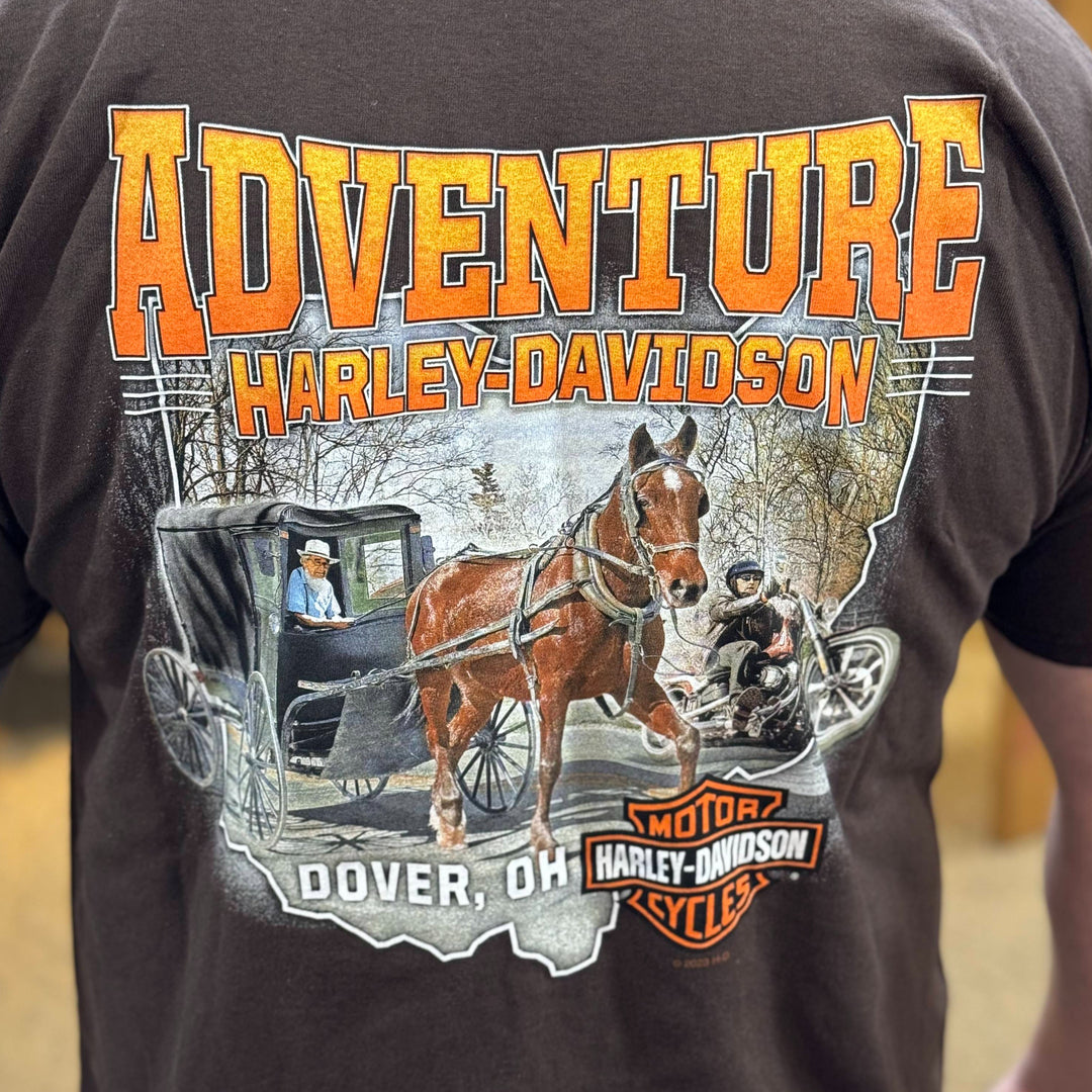 Adventure Amish Carriage T-Shirt Black