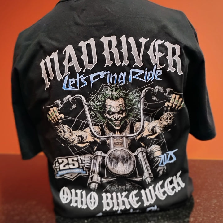 Mad River Ohio Bike Week '25 Joker T-Shirt Black