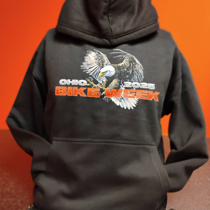 Mad River Ohio Bike Week '25 Eagle/Riders Hoodie Black