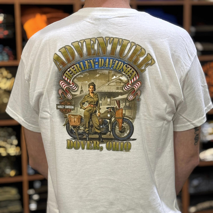 Adventure Military Pinup T-Shirt White