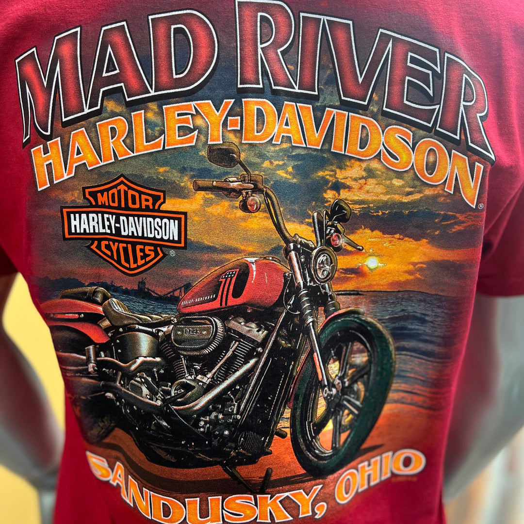 Mad River Sunset Bike T-Shirt Red