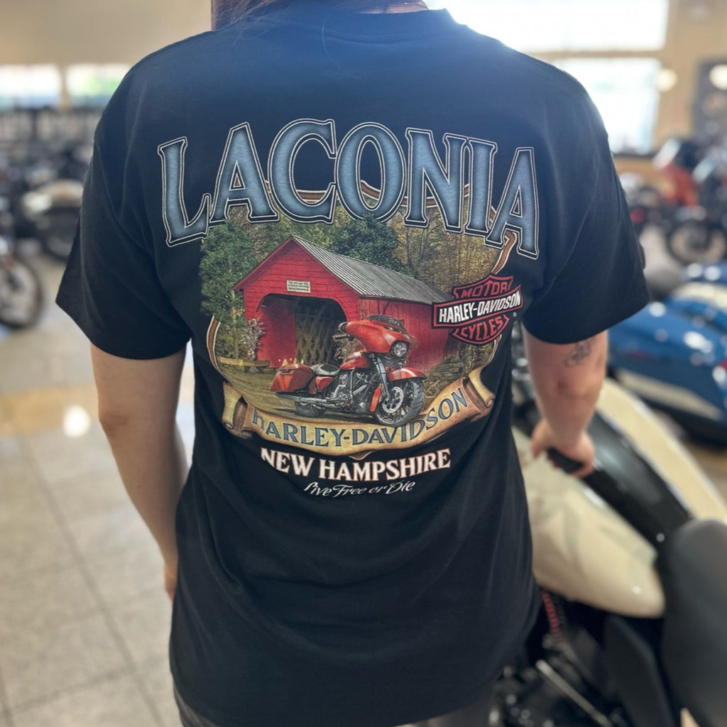 Laconia Covered Bridge T-Shirt Black