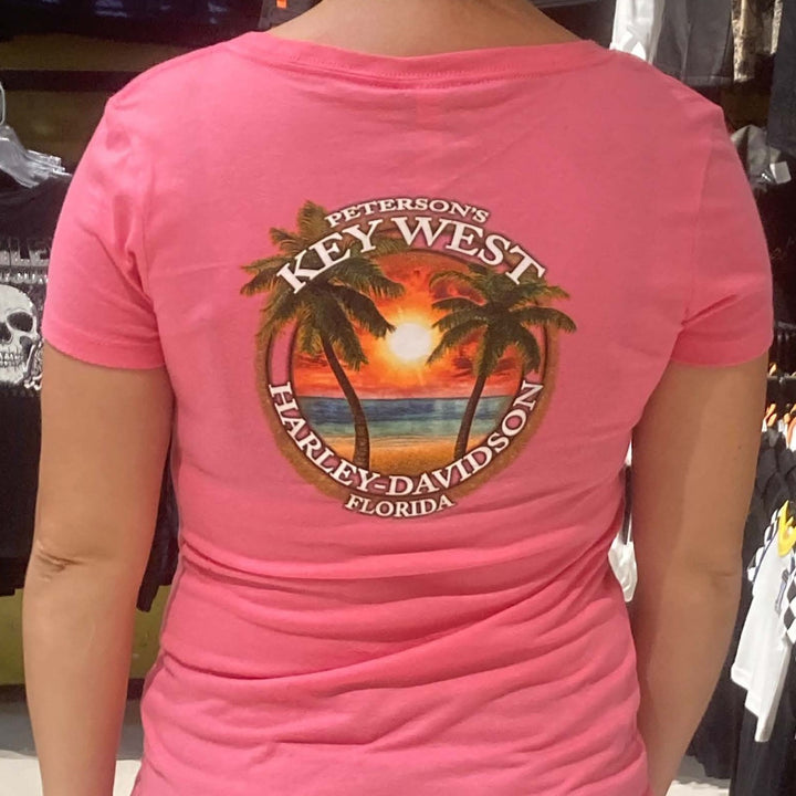 Peterson's Key West Palm Ring Women's T-Shirt Pink