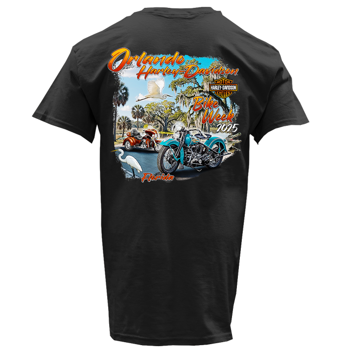 Orlando Bike Week '25 Scenic T-Shirt Black