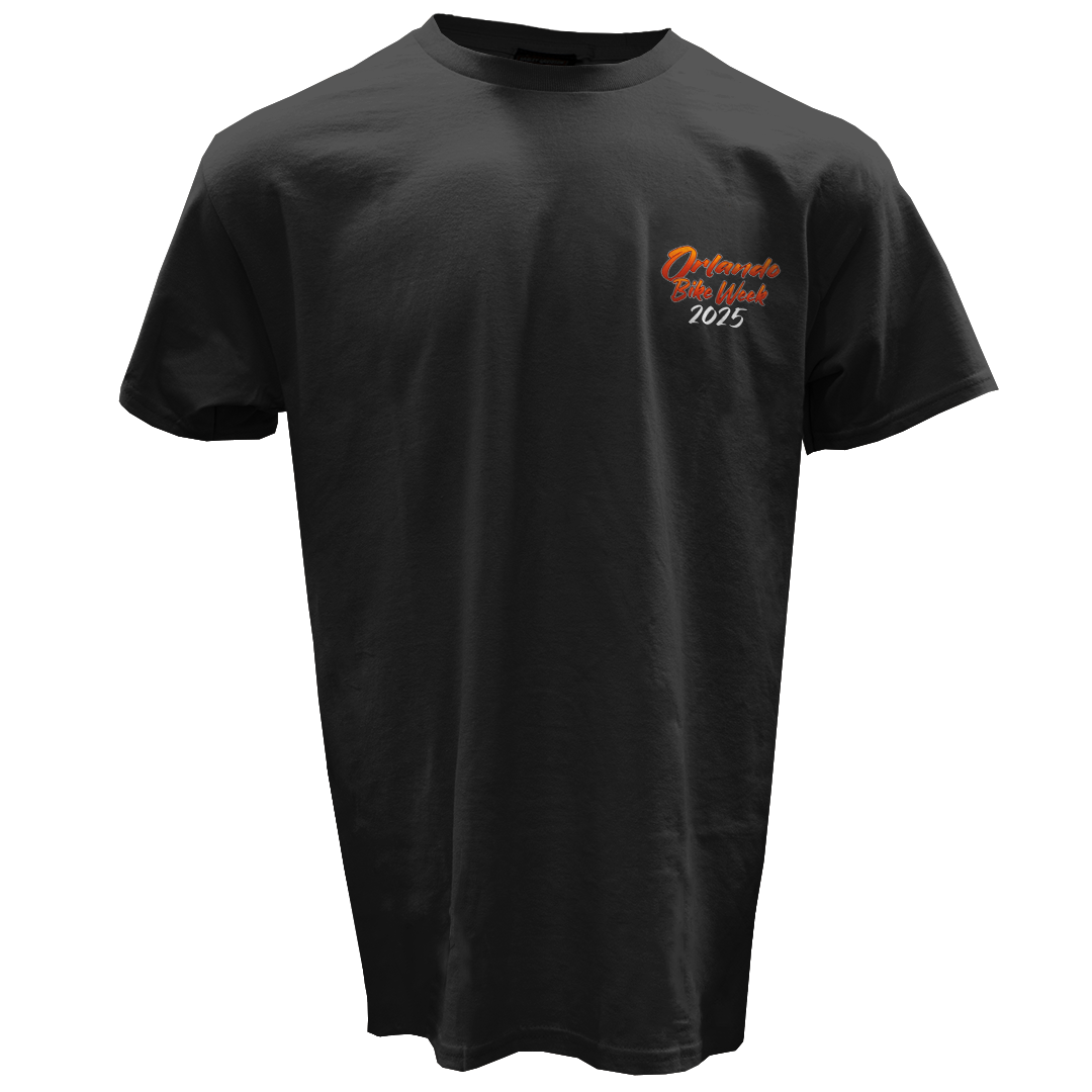 Orlando Bike Week '25 Scenic T-Shirt Black