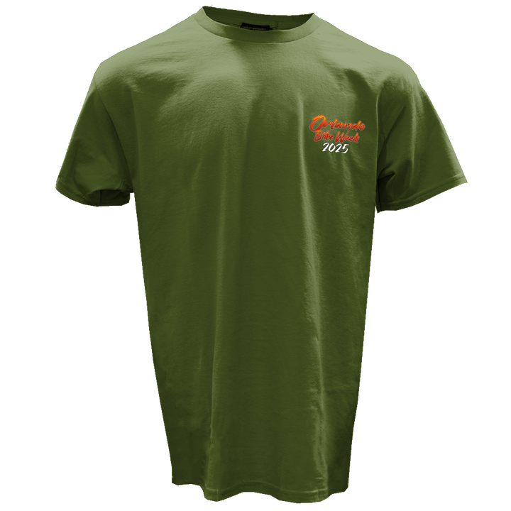 Orlando Bike Week '25 Scenic T-Shirt Military Green