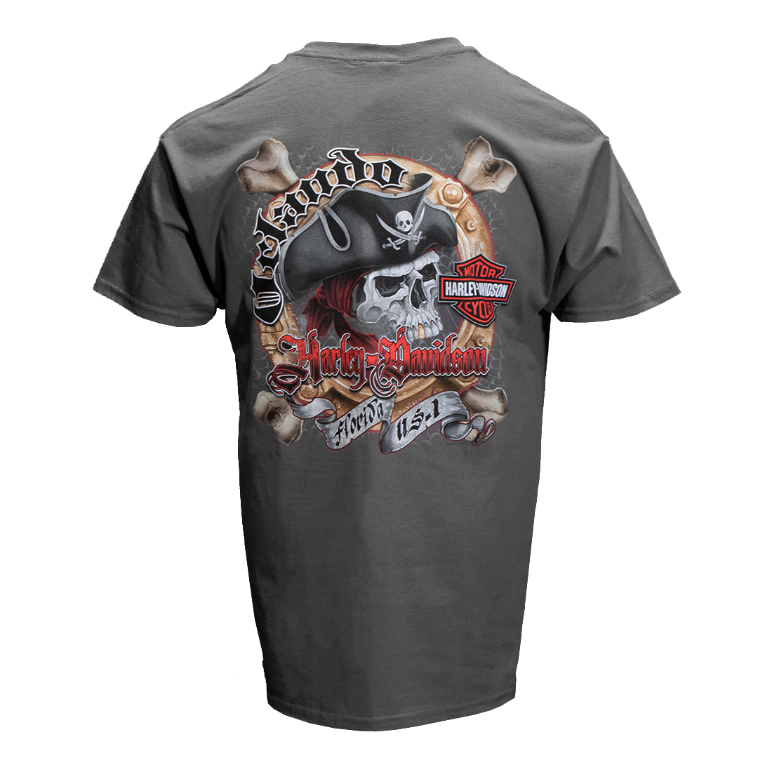 Orlando Chrome Pirate T-Shirt Charcoal
