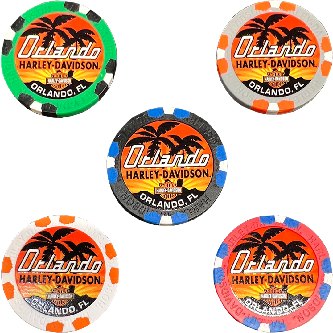 Orlando Harley-Davidson® Poker Chip 5 Pack