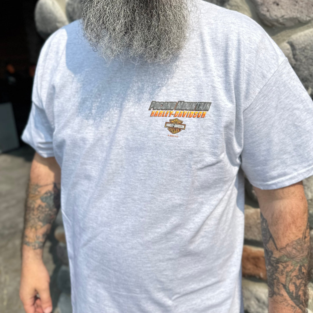 Pocono Mountain Raceway T-Shirt Ash Gray