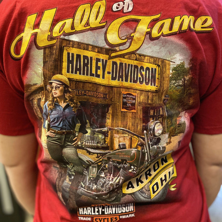 Hall of Fame She Rides T-Shirt Red