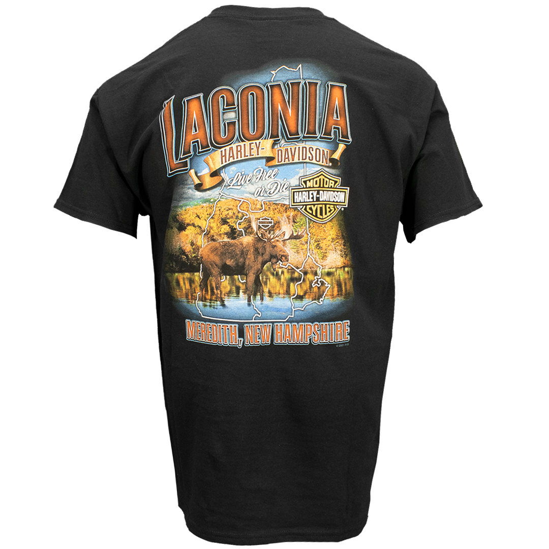 Laconia Fall Scenery T-Shirt Black