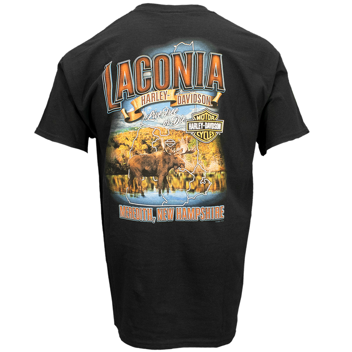 Laconia Fall Scenery T-Shirt Black