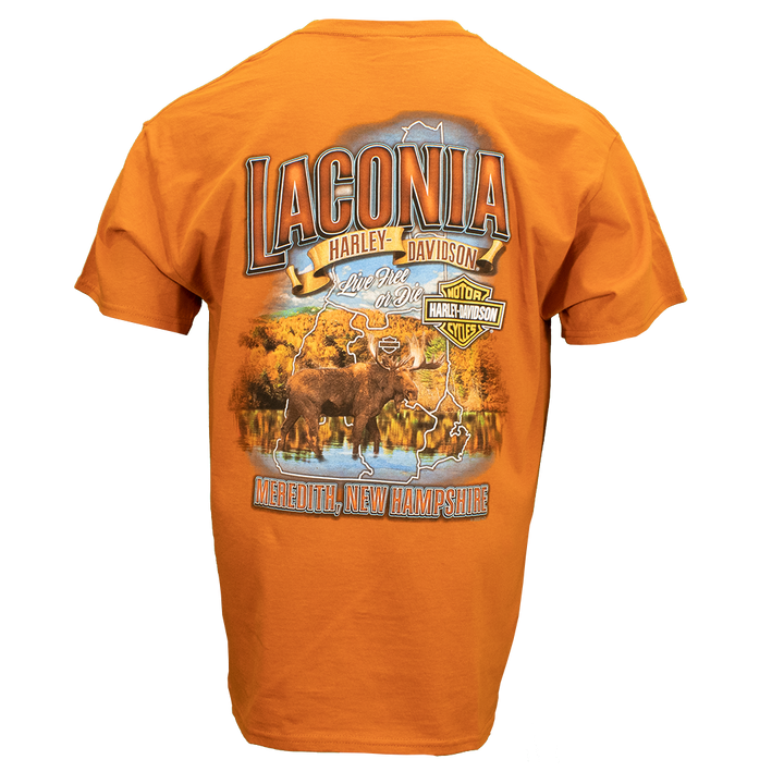 Laconia Fall Scenery T-Shirt Texas Orange