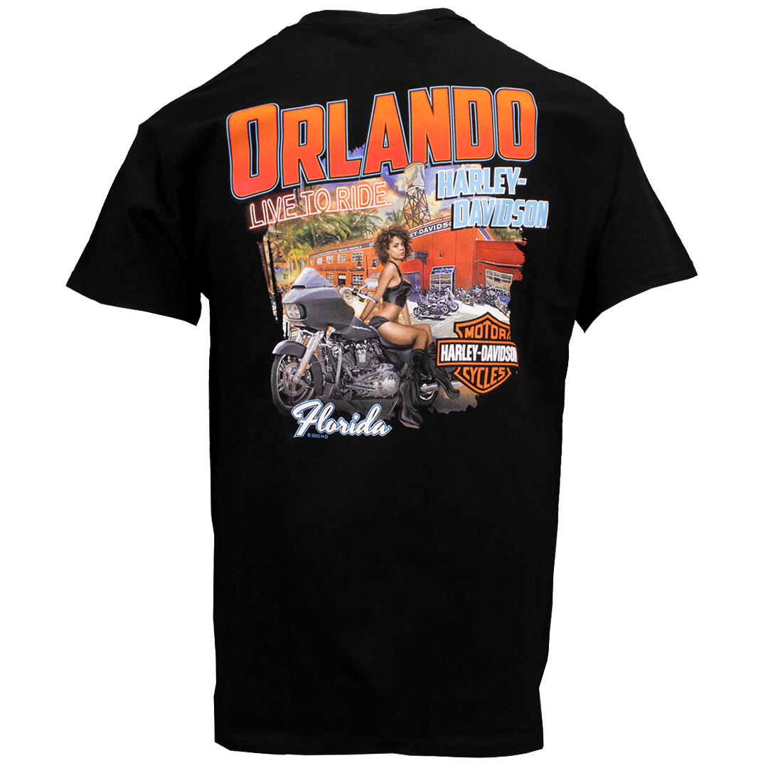 Orlando Biker Babe T-Shirt Black