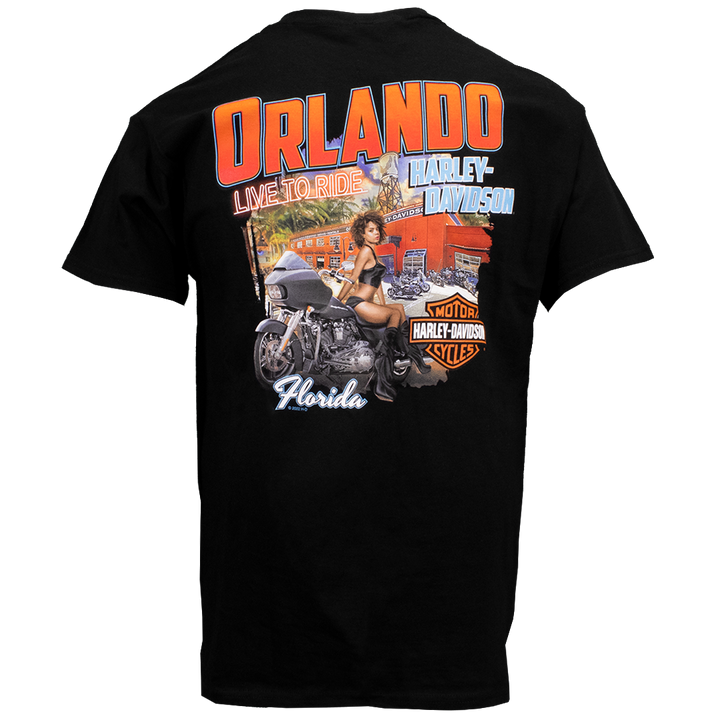 Orlando Biker Babe T-Shirt Black