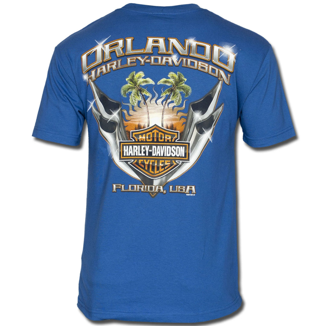 Orlando Chrome Pipes T-Shirt Blue