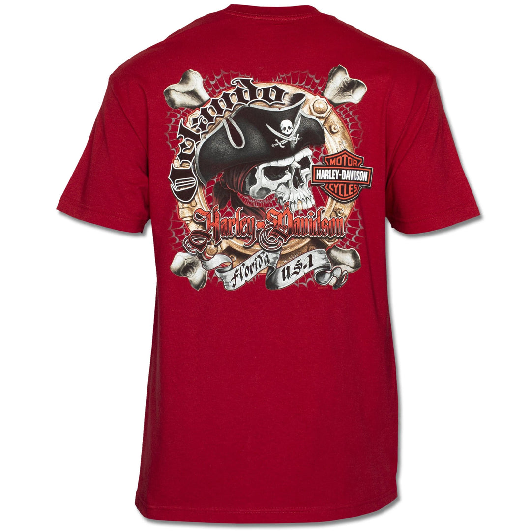 Orlando Chrome Pirate T-Shirt Red
