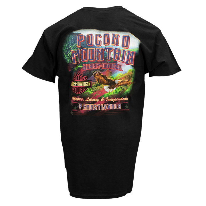 Pocono Mountain Soaring Eagle T-Shirt Black