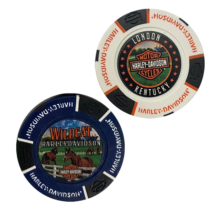 Wildcat Harley-Davidson Horse Poker Chip