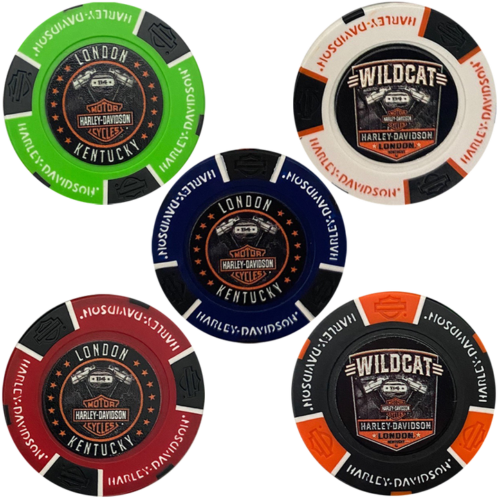 Wildcat Harley-Davidson Traditional Poker Chip