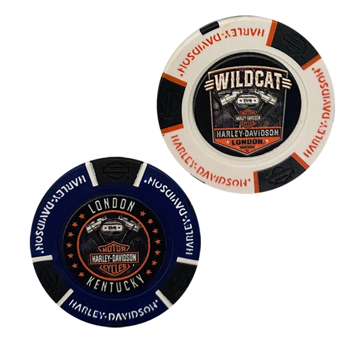 Wildcat Harley-Davidson Traditional Poker Chip