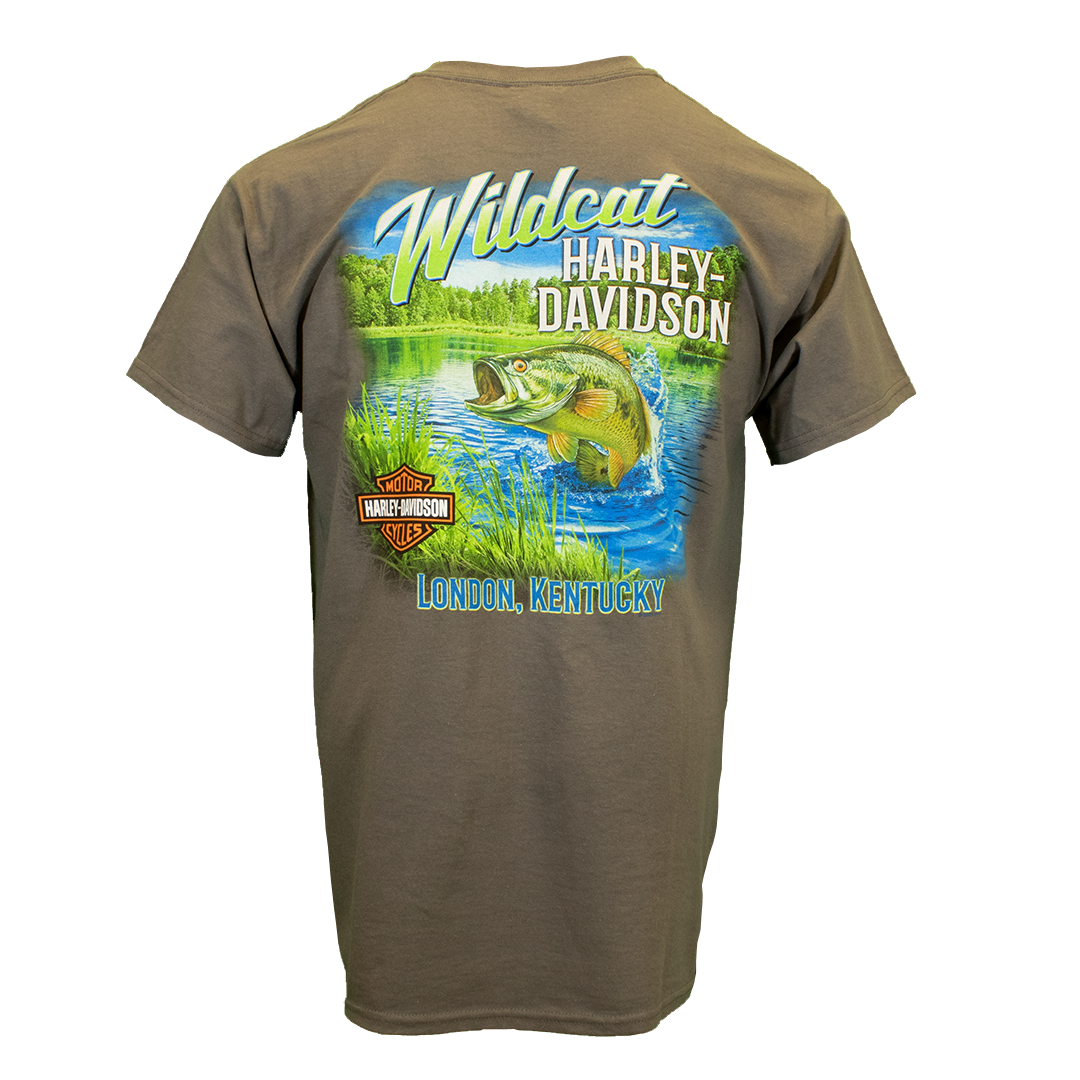 Wildcat Fishing Men's Short Sleeve T-Shirt Charcoal
