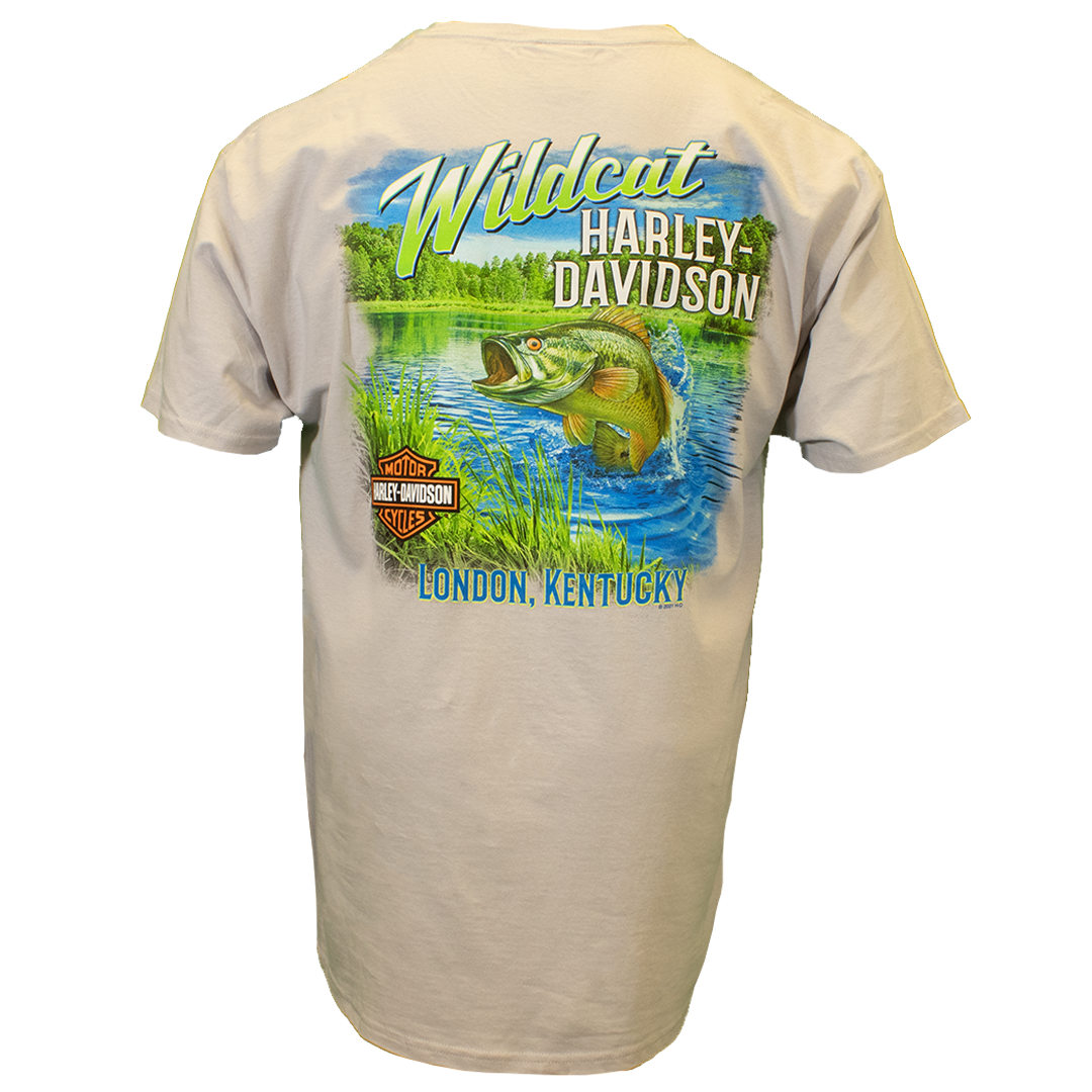 Wildcat Fishing Men's Short Sleeve T-Shirt Silver