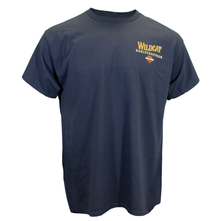 Wildcat Horses Men's Short Sleeve T-Shirt Navy