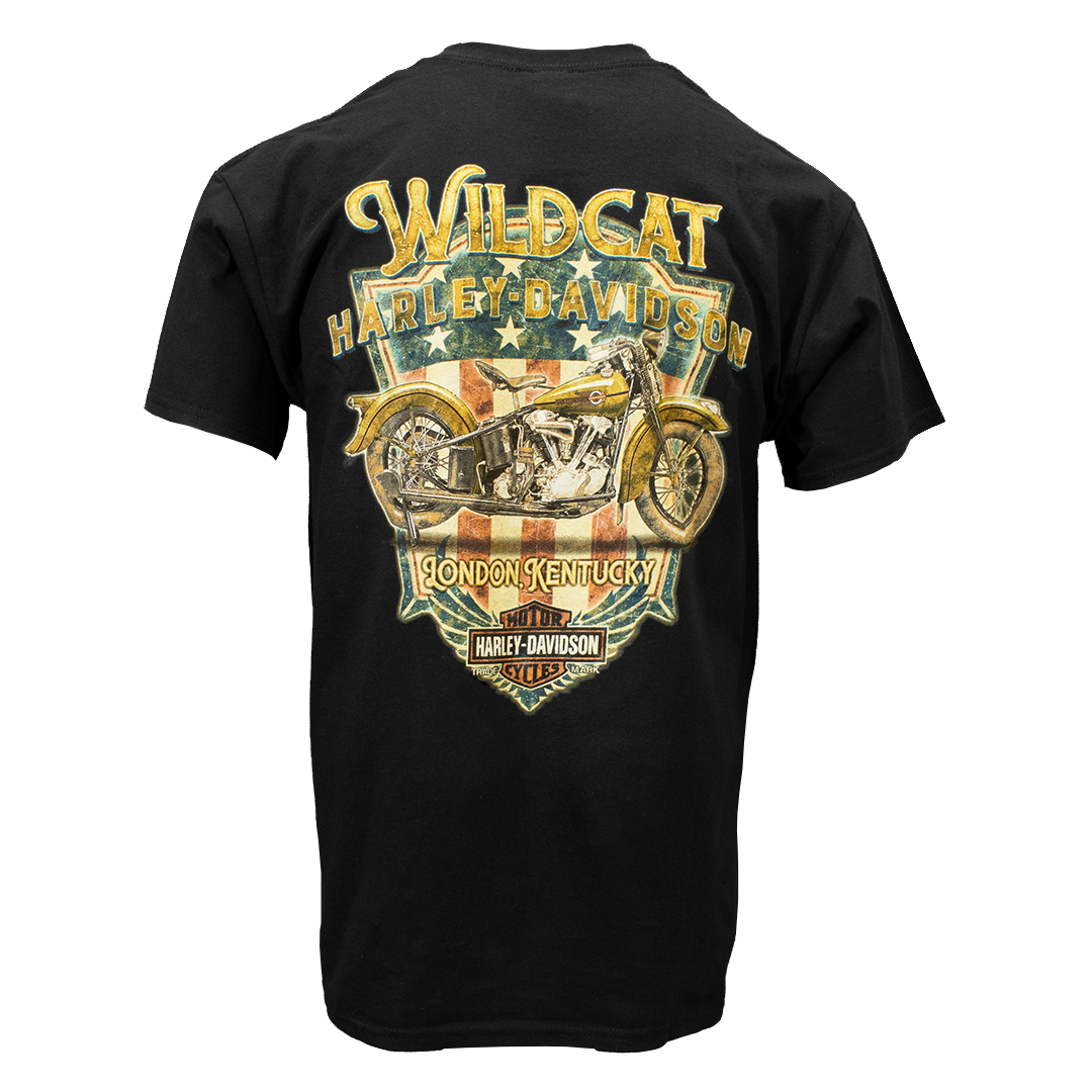 Wildcat Patriotic Men's Short Sleeve T-Shirt Black