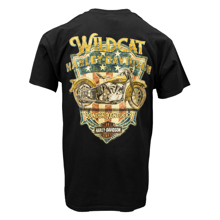 Wildcat Patriotic Men's Short Sleeve T-Shirt Black