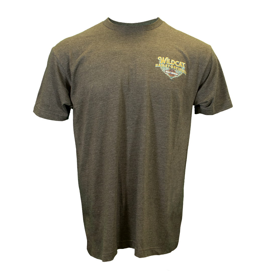 Wildcat Patriotic Men's Short Sleeve T-Shirt Charcoal