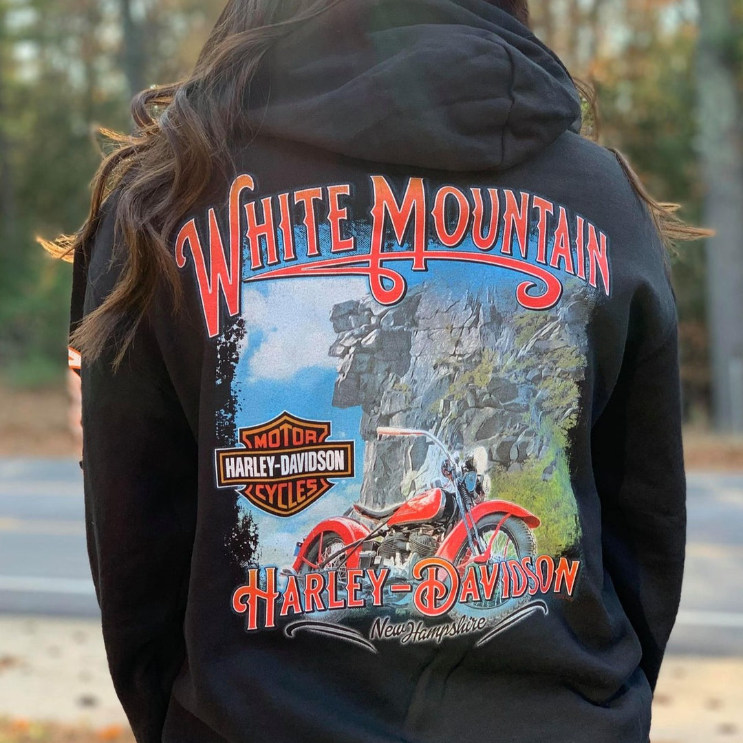 White Mountain Monument Zip Hoodie Black