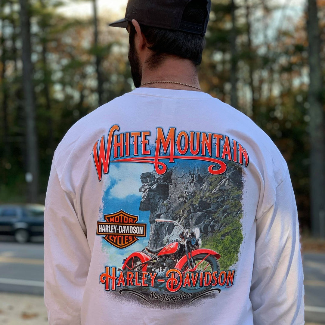 White Mountain Monument Long Sleeve T-Shirt White